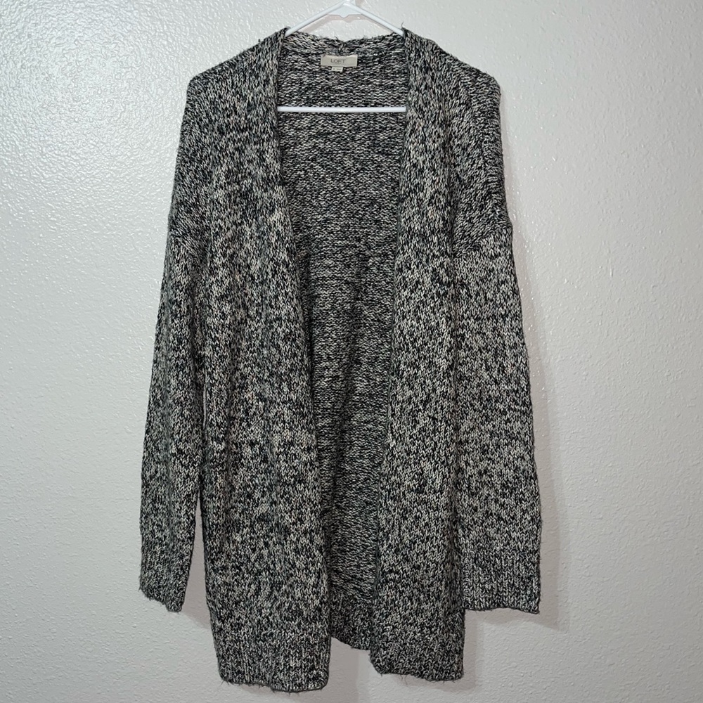 SOLD ON MERCARI - LOFT Outlet Multicolor Long Line Cardigan Size XL